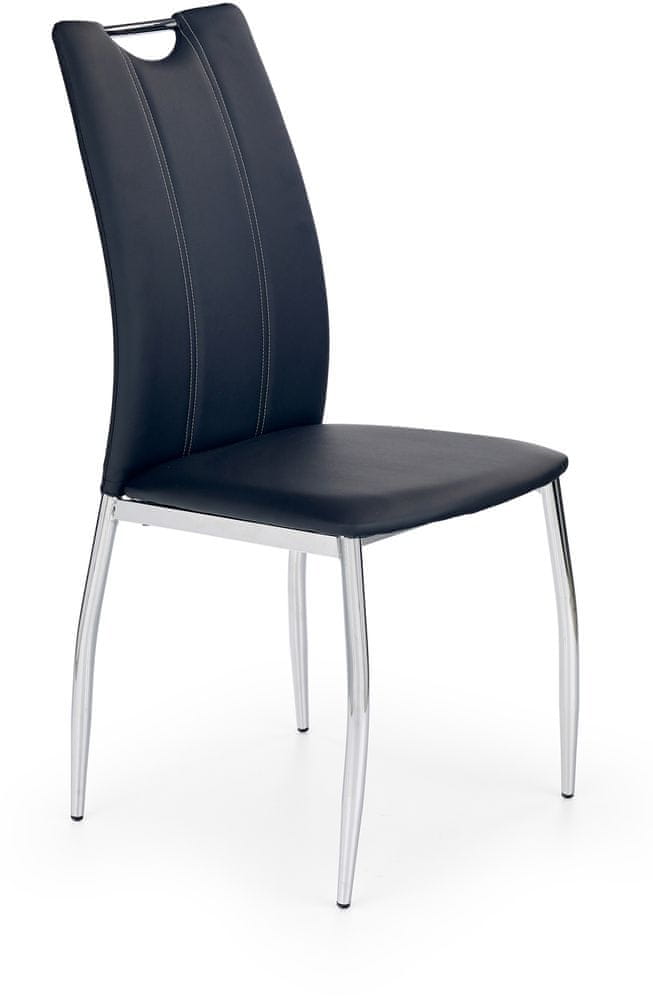 Halmar Kovová stoličky K187, čierna